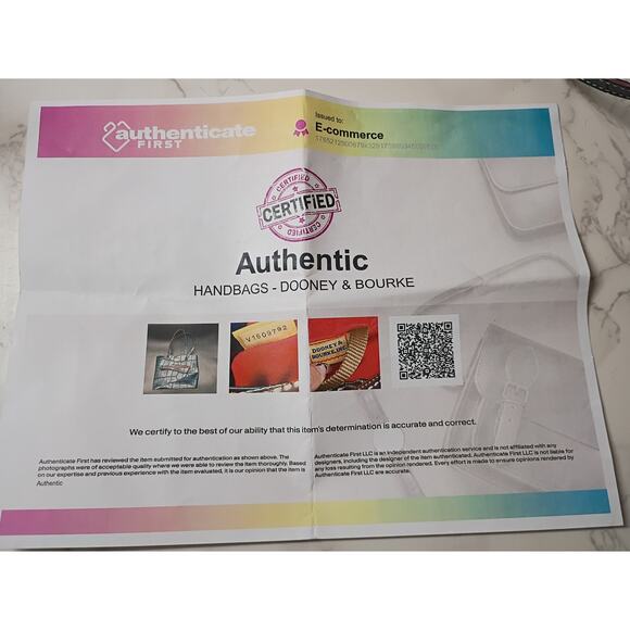 Dooney & Bourke Denison Dark Teal Shopper Tote - EUC - Picture 9 of 9